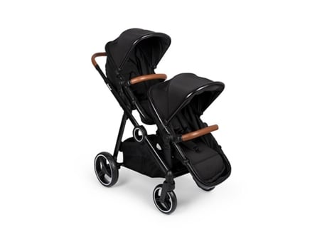 Carrinho De Passeio Para Gémeos Conversível Duo Stroller Luiz Black Baninni