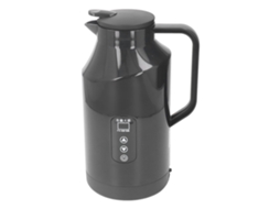 Chaleira Elétrica para Carro 12v/24v 1500ml 200w Inox com Display e Plug de Cigarro | S/MARCA