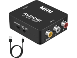 1080p Mini Rca Av Para Hdmi Adaptador Conversor Compatível Pc, Xbox, Ps4, Tv, Stb, Vhs, Vcr Pal/ntsc Conversão Av Composta Cvbs Bestvite