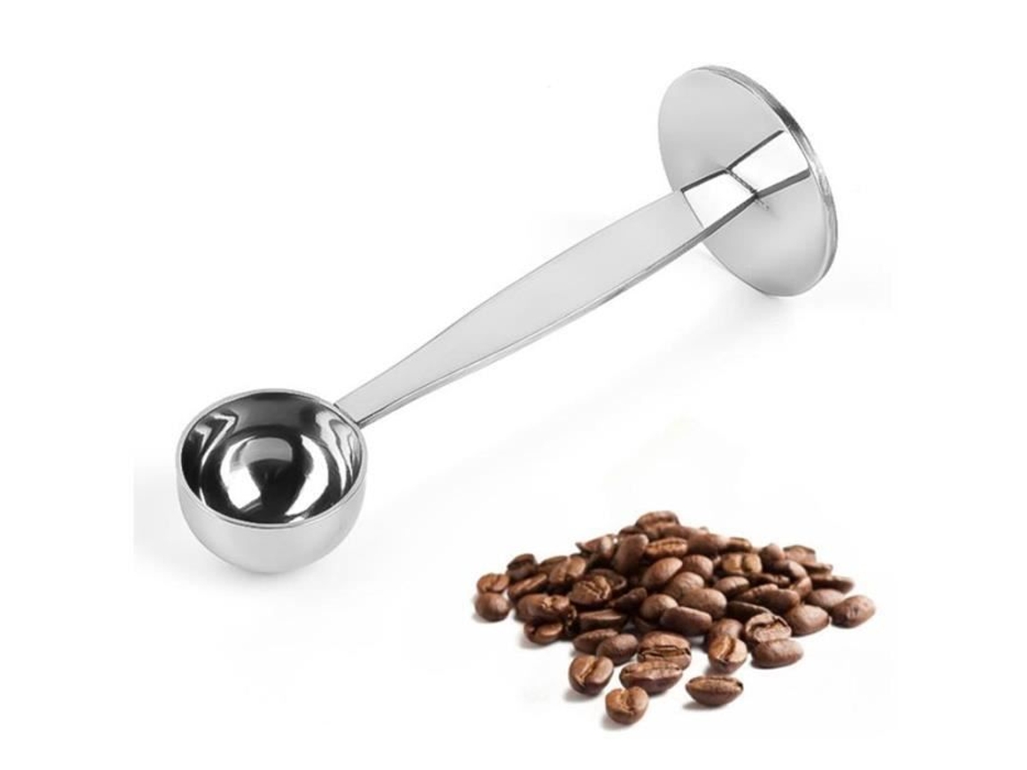 Moedor de Café Calcadeira de Café de Aço Inoxidável 2 em 1 com Colher Calcadeira de Café Expresso Profissional para Casa de Café