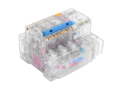 Disjuntor Pequeno Mini Transparente Dz47le 63 C63 3p+n 6~63a com MARCA