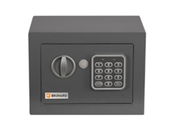 Cofre doméstico BRIHARD com fechadura eletrônica - 5,7L - Cinza escuro -