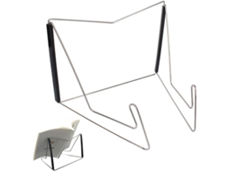 Suporte de metal ajustável e dobrável para livros Slowmoose