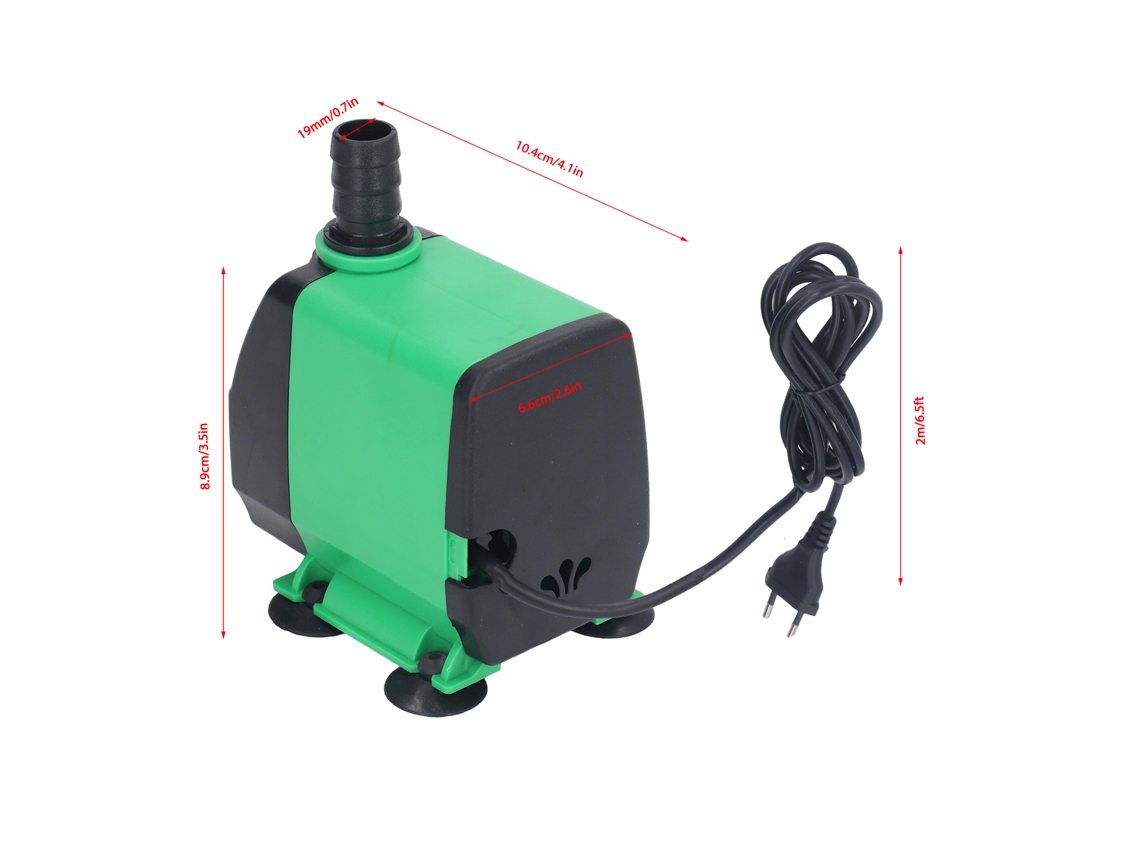 Bomba Submersível Laxiscreed 2000 L/h Silenciosa Com Alta Pressão Para Piscina E Jardim