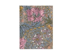 Livro Morris Pink Honeysuckle Ultra Lined Hardcover Journal de Paperblanks (Inglês)