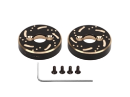 2pcs Contrapeso Eixo Traseiro De Latão Alta Resistência Peças De Upgrade Carro Rc Para Traxxas 1/18 Preto Ouro