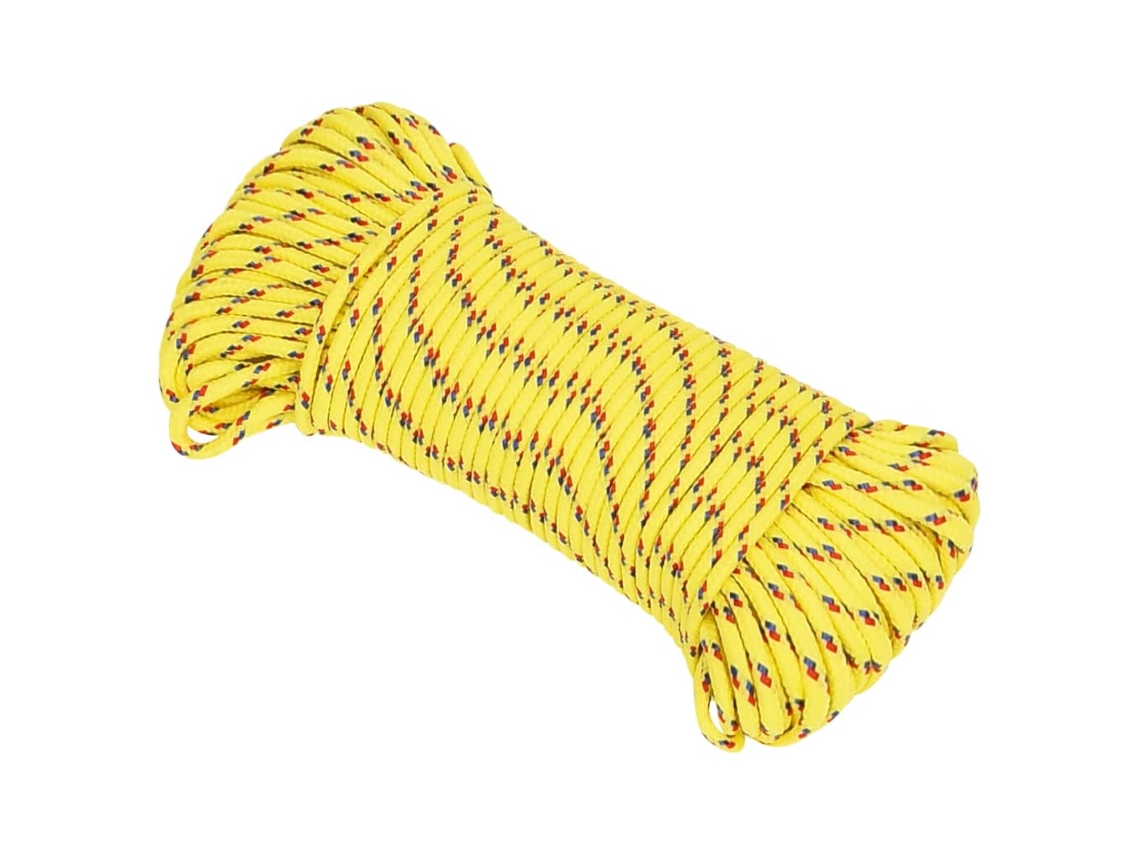 Corda de Barco 3 Mm 50 M Polipropileno Amarelo HARLANV1