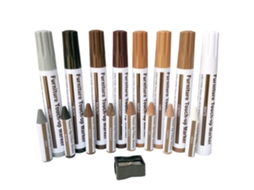 Kit com 8 Canetas para Móveis, de Reparo, Cera para Superfícies de Madeira AQUAFORGE