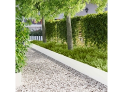 Vidaxl Acabamento Para Gramado 20 Unid. 103 X 30 Cm Aço Branco