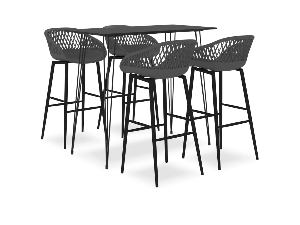 Bar Set, Bar Sets Vidaxl Preto Mdf