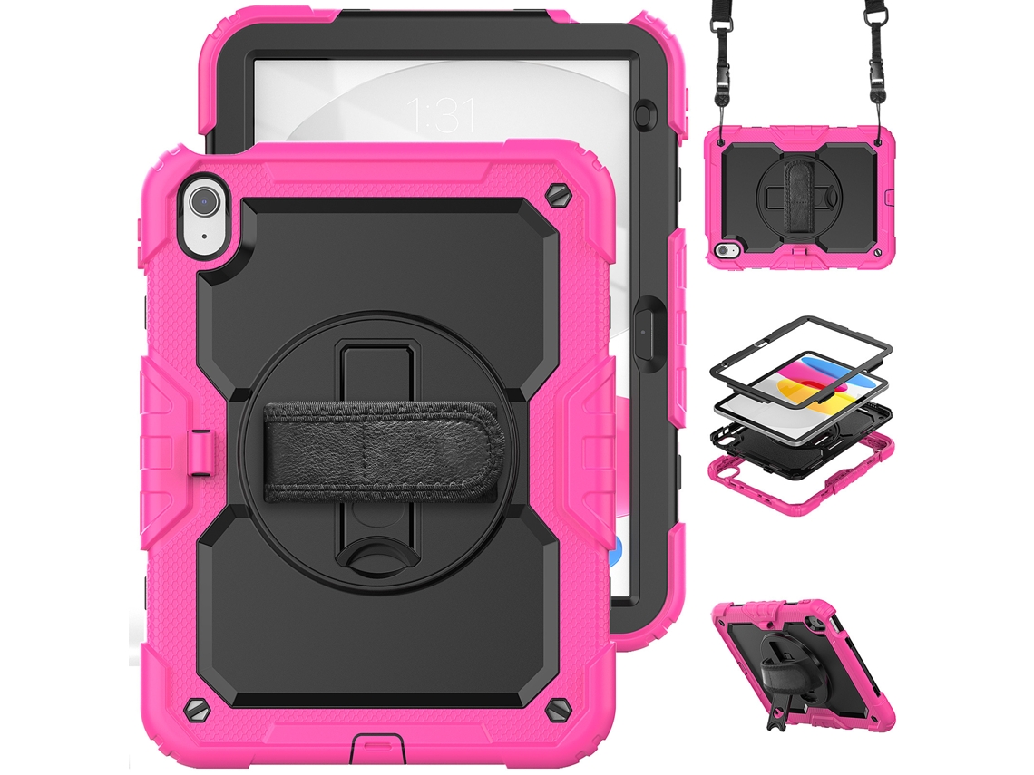 Lurelia Capa Para Ipad 11 (a16) 2025 E 10.ª Geração 10.9 2022, Silicone, Preto, Proteção Contra Quedas