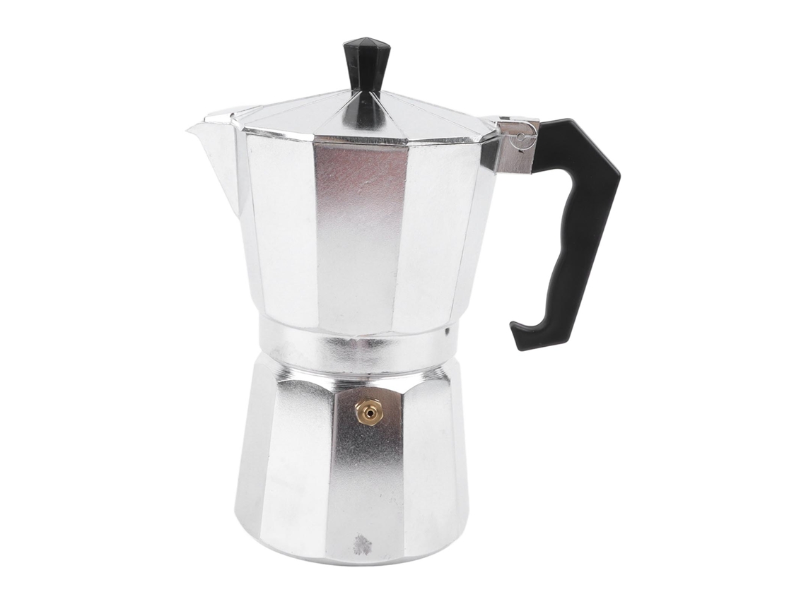 Cafeteira Italiana De Alumínio Octogonal De 300 Ml E 10 Oz Com 6 Xícaras, Para Uso Doméstico E No Escritório Brilvibera