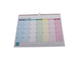 Aetheria calendário de Parede e Mesa Simples em Inglês 2024 2025 com Blocos para Anotações