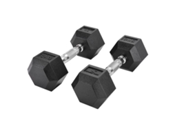 Halteres Hexagonais 5kg Fitness Tech – Conjunto com 2 Unidades