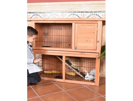 Casota para Roedores FAURA Coabya (Castanho - 111.5x45x92cm - Madeira)