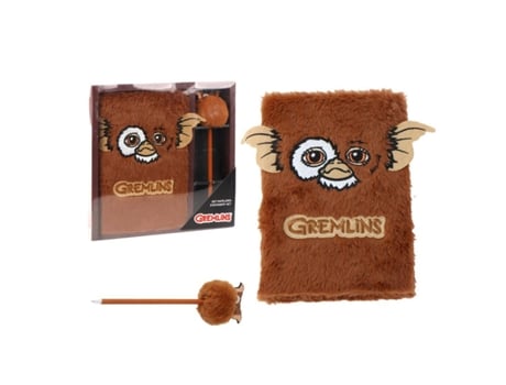 Conjunto de papelaria Gremlins roxos