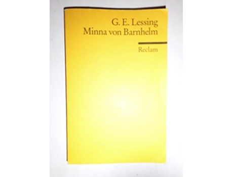 Livro Minna von Barnhelm UniversalBibliothek Nr 10 de GE Lessing (Alemão)
