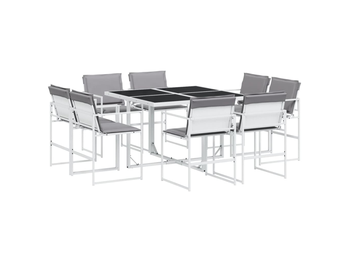 Garden Dining Set, Garden Dining Sets Vidaxl Branco Aço (n/a)