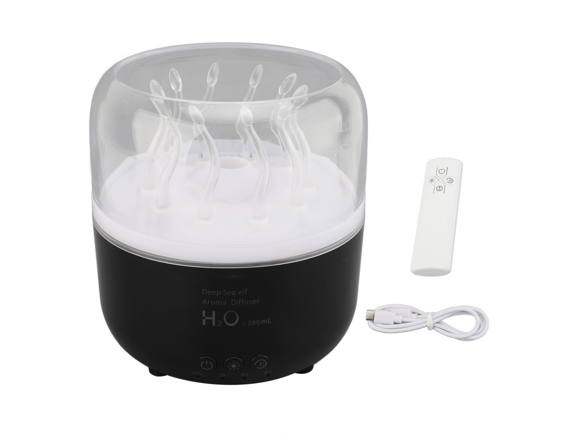 Ventoinha Sem Pás com Humidificador 4000mAh S/MARCA, silencioso