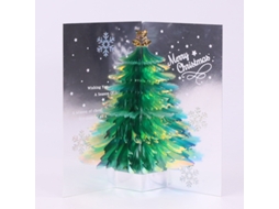 Dois Cartões De Natal 3d Com Glitter Aquaforge