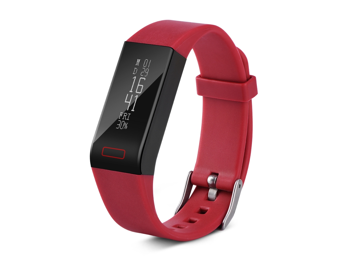 Pulseira Inteligente Vidonn A6 Vermelha: Monitoramento Cardíaco, Sono, Bluetooth 4.0, Esportivo, Ip68. EOOCOO
