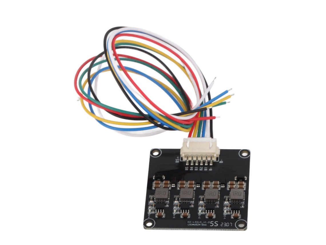 Equalizador Ativo Bms Balanceador Indutivo Para Baterias Li Ion Lfp 5s 1.2a Placa Transferência Energia