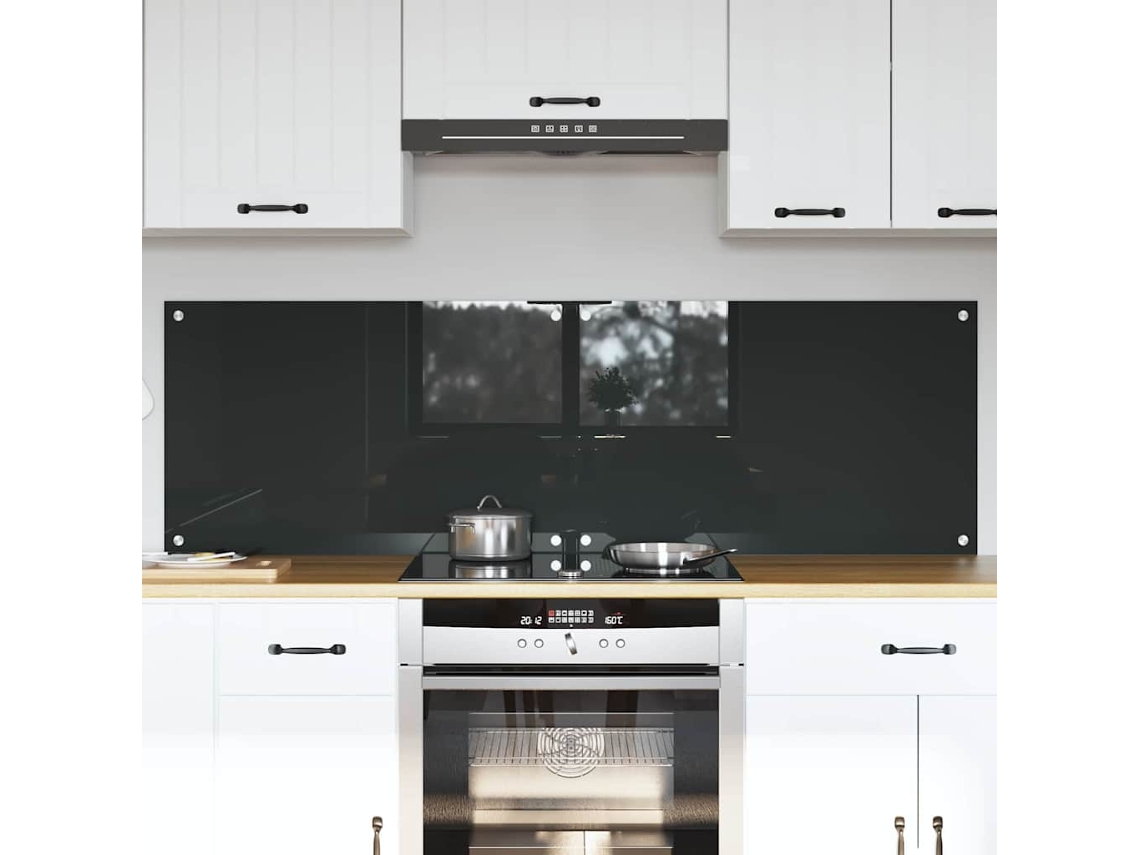 Vidaxl Painel De Cozinha 2 Unid. Cinza Escuro 80 X 50 Cm