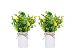Macas Fruta Artificial Vasos Decoração Mesa