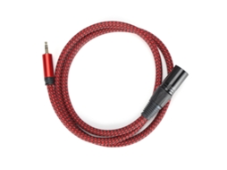 Cabo de áudio Lurelia XLR/TRS macho TRS 3,5 mm 2 m, para microfones, PC e computador.