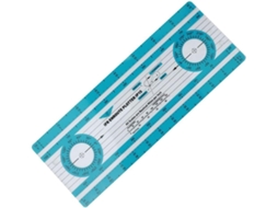 Régua paralela náutica Richvibe para navegação e levantamento topográfico, design ergonômico, 25 x 10 x 0,5 cm, material