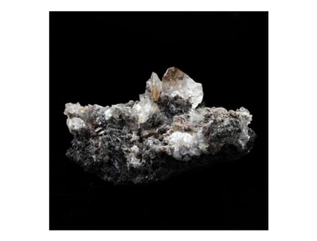 Cerusita Pedra Natural Da Namíbia Tsumeb Cristal Raro e Precioso Coleção Mineral 592,0 Ct Certificado de Autenticidade Incluído 60X43X35Mm
