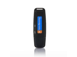 Mini Usb 2.0 Pen Drive Gravador De Áudio Digital Spy Para Windows Mac Yizhood (preto)
