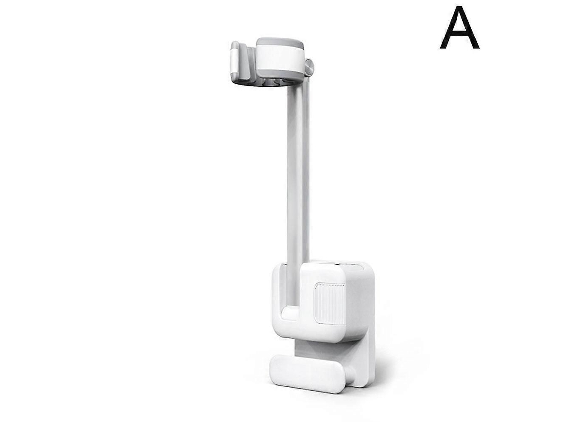 Branco Secador de Cabelo Rack Banheiro Sem Soco com Armazenamento Parede Desbotad o Suporte para GOKOCO (a)