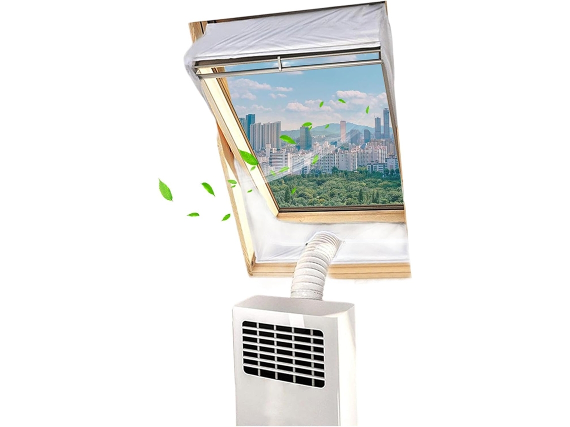Kit De Ventilação Para Ar Condicionado Janela | Tecido Vedação Dutos Portátil Casa, Apartamento, Quarto, Sala De Estar