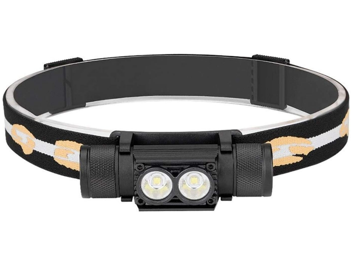 Mini Lâmpada Principal 3 Modos À Prova D'Água Cob Lanterna Led Farol Farol Tocha Lanterna Preto YIZHOOD