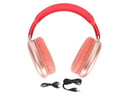 Fones Bluetooth LAXISCREED Ajustáveis Pasta Vermelhos com Microfone