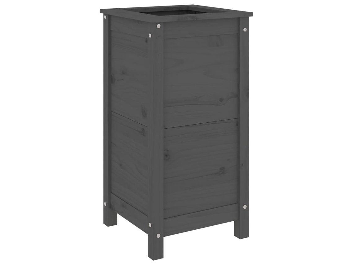 Garden Planter, Garden Planters Vidaxl Cinzeto Madeira De Pinho (40 X 40 X 78 Cm)
