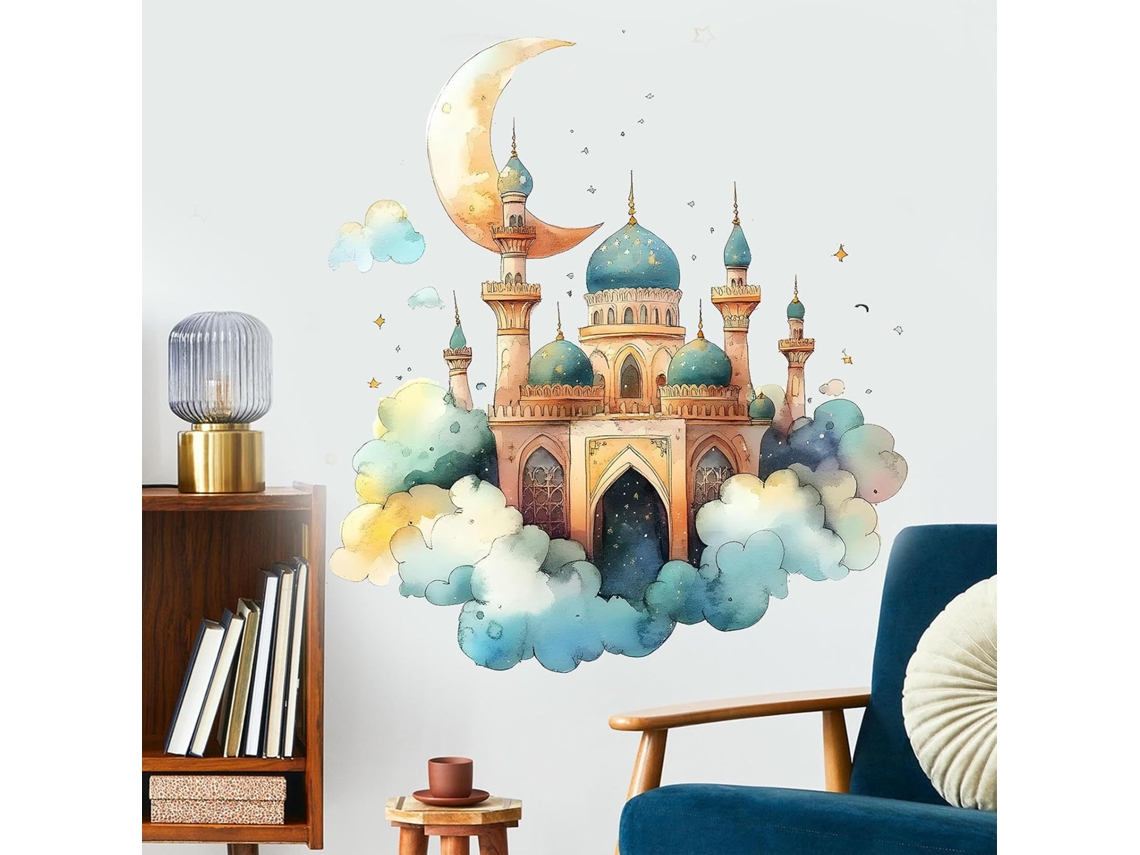 Jm Life Dream Moon Castle Adesivos Muraux Chambre À Coucher Salão Xuangguan Decoração De Casa