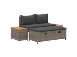 Maison Exclusive - Conjunto De Sofás Para Exterior 4 -seater 4 Unid. Retangular