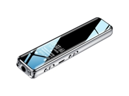 Lurelia Ditafone Digital Q22 32gb Com Usb Recarregável, Redução De Ruído, Proteção Por Palavra-passe Para Reuniões, Aulas, Entrevistas - Preto