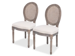 Dining Chair, Dining Chairs Vidaxl Creme Tecido (n/a)