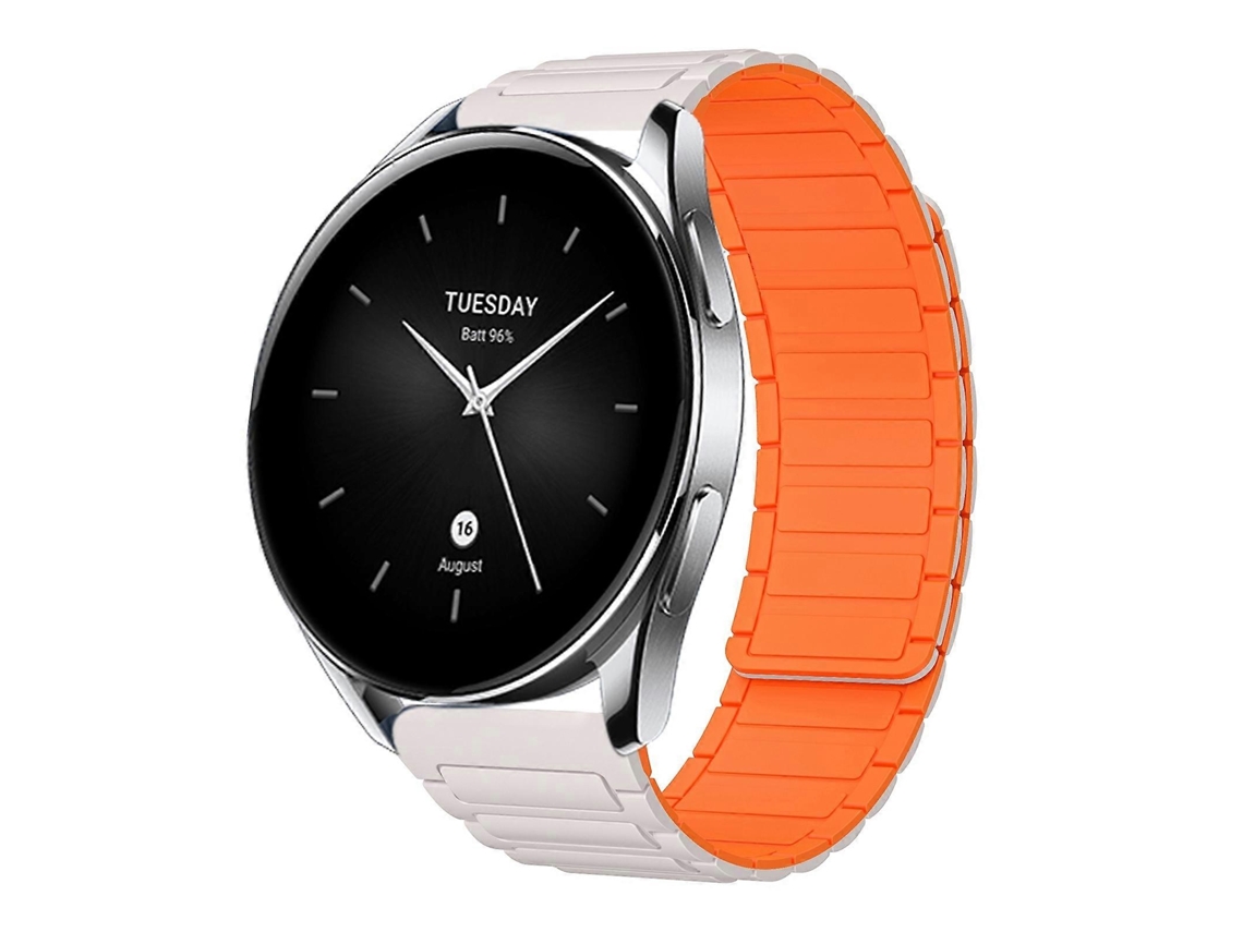 Pulseira De Silicone Magnética Em Formato De I De 22 Mm