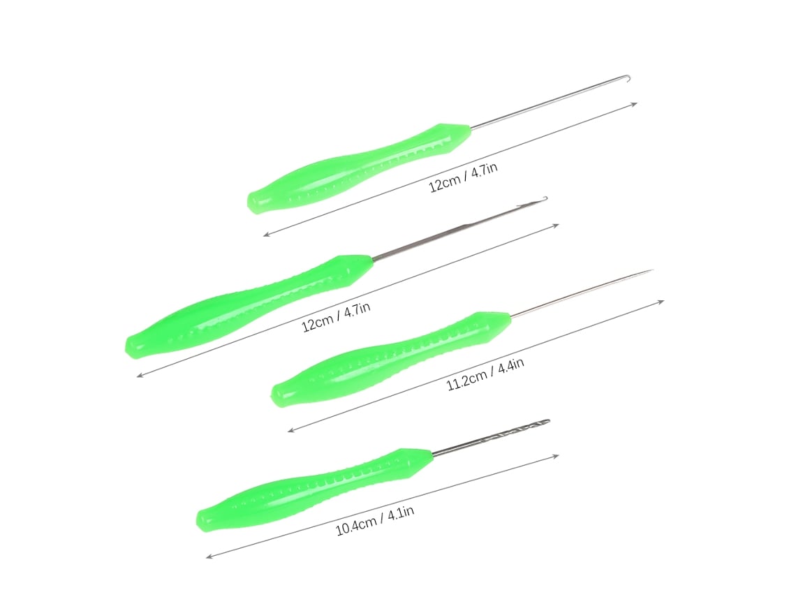 Conjunto 4 Agulhas para Isca Pesca de Carpa