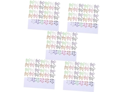 Lalafina 5 conjuntos de alfinetes pequenos e práticos em formato de cachorrinho, documentos de acabamento refinados.