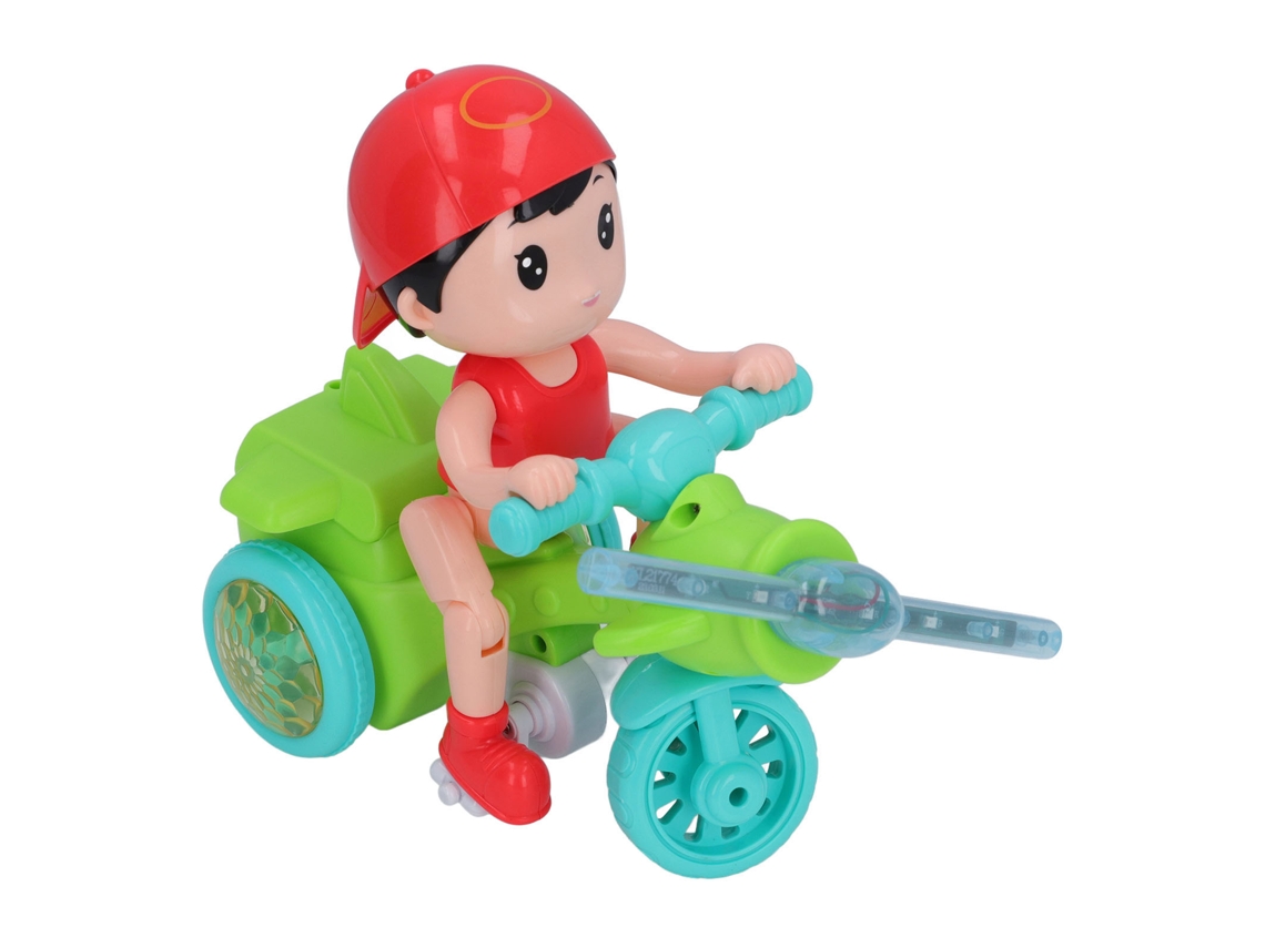 Brinquedo Triciclo Elétrico Infantil Com Luzes E Música Dinâmica Verde