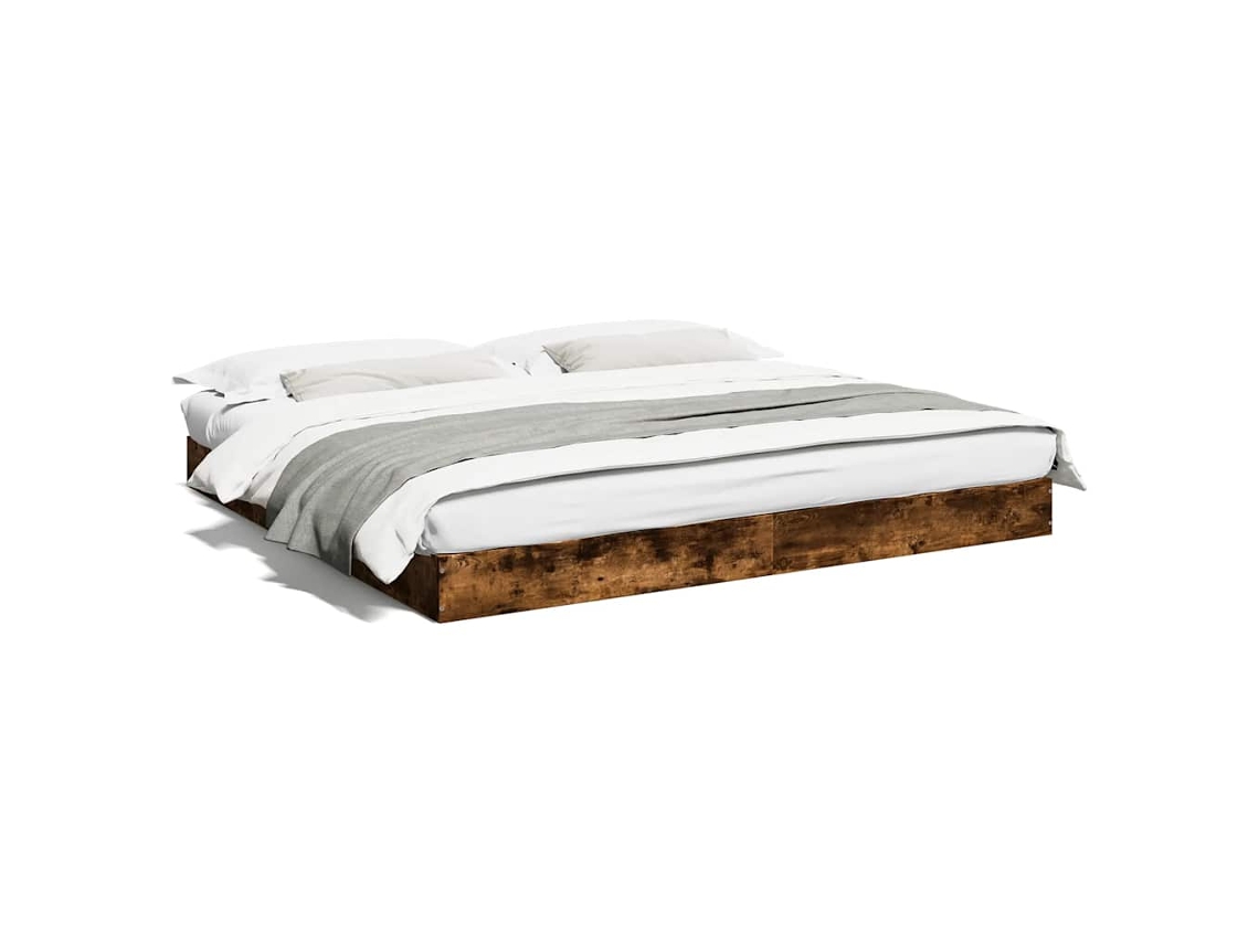 Bed Frame, Bed Frames Vidaxl Marrom Madeira Processada (180 X 200 Cm)