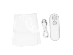 Aetheria seladora de Sacolas Portátil Mini 2 em 1 Selar e Cortar para Sacolas de Salgadinhos Branco