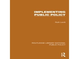 Livro Implementing Public Policy de Ruth Levitt (Inglês)