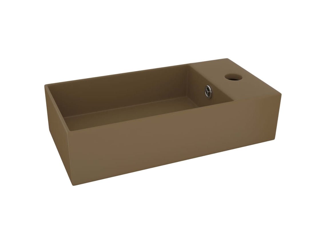 Lavatório Casa Banho Vidaxl Creme Cerâmica (48 X 25 X 15 Cm)