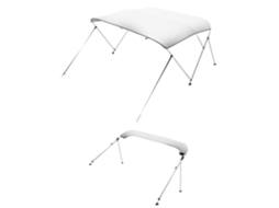 Bimini Top De Barco Com Três Arcos Cinzento Claro 183 X 137,6 X 117,8 Cm Vevor